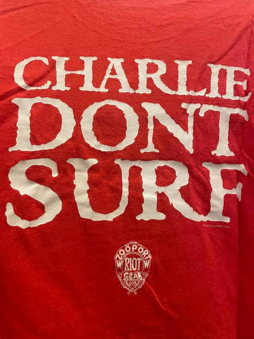 古着　チャールズマンソン Tシャツ M 赤