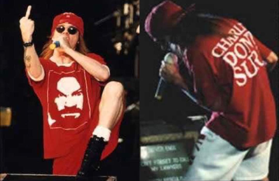 古着　チャールズマンソン Tシャツ M 赤