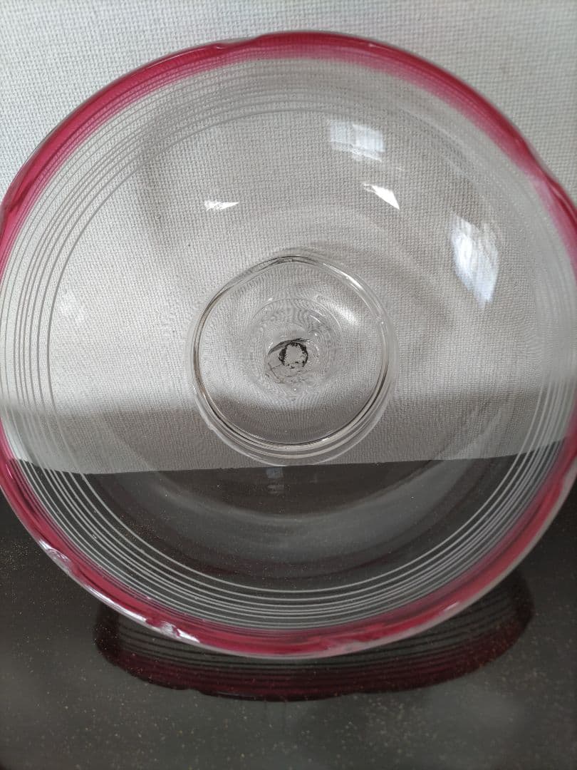 時代物　本物　赤べり　糸巻き中鉢