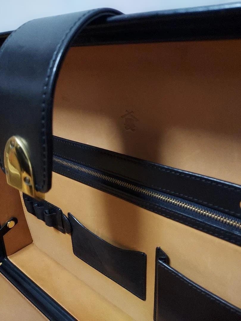 大峽 大峡製鞄 オーバーナイトケース ブラック 三陽山長別注 ビジネスバッグ