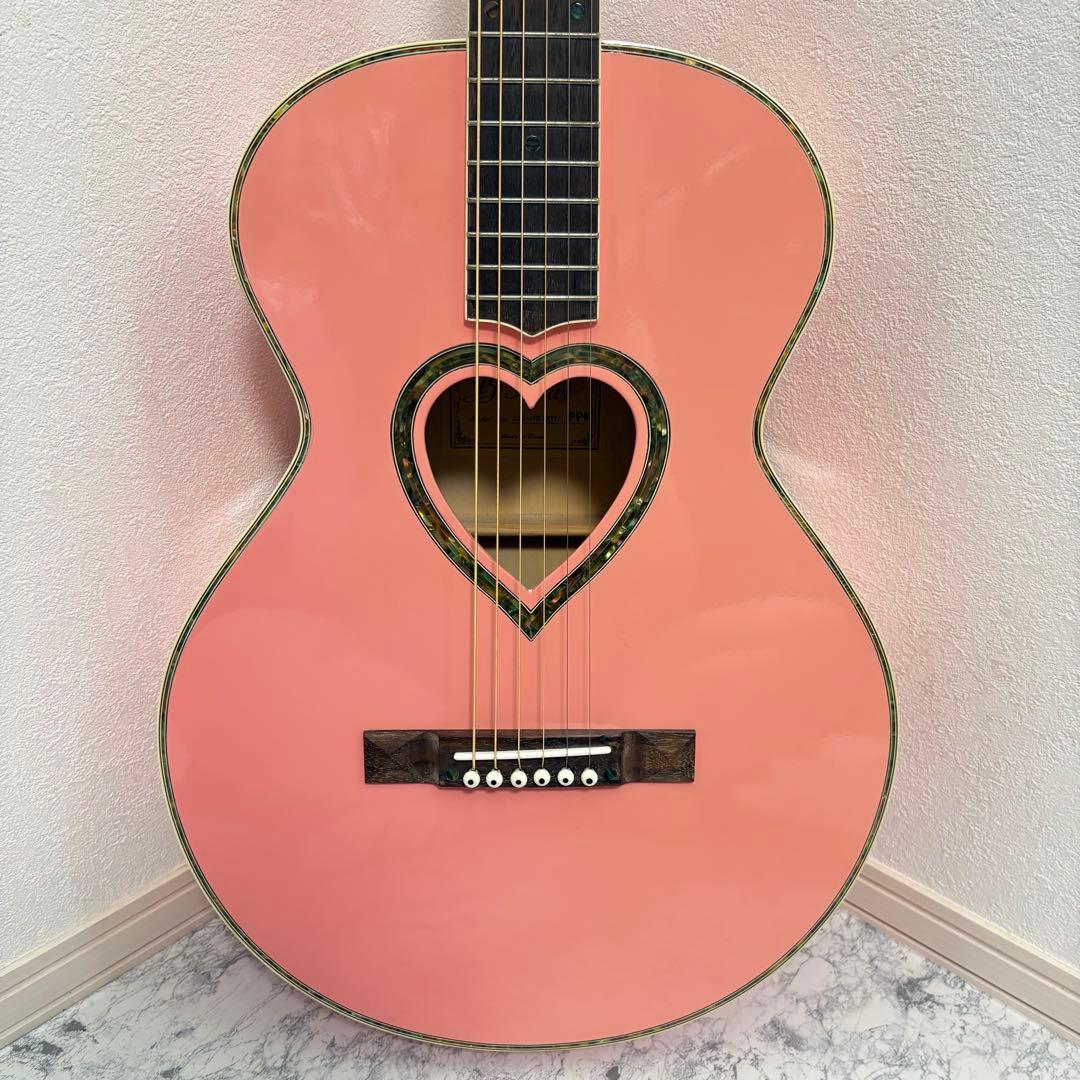 【希少】JJ Heart アコースティックギター JJC-HRTKIT ピンク