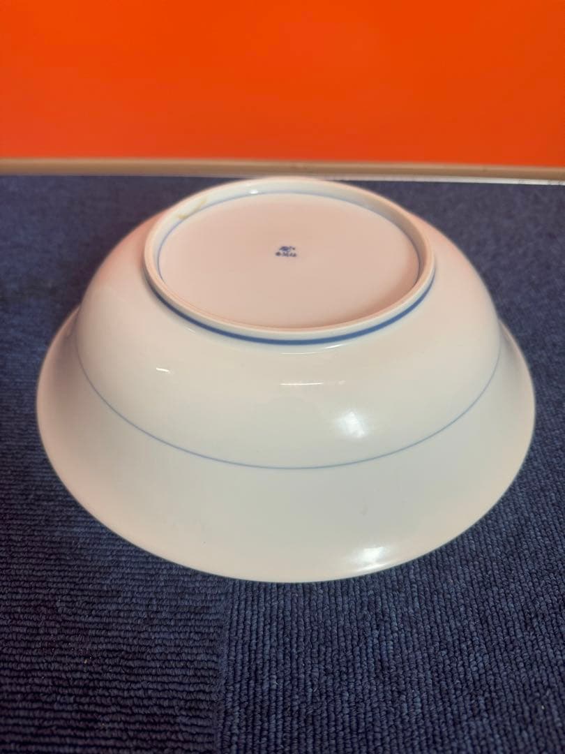 1774 香蘭社　染シンビ　深皿　26cm