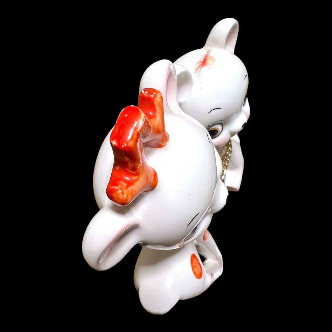 《入手困難》昭和レトロ 内藤ルネ 陶器製バンビ親子セット 置物