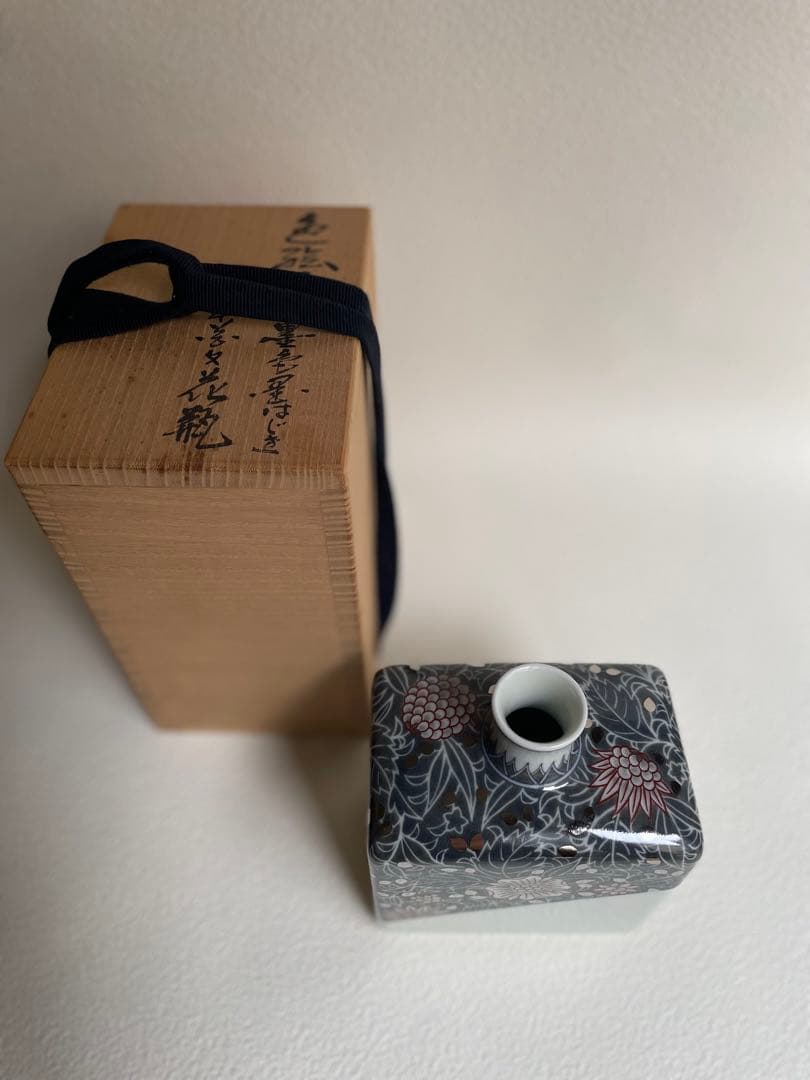 ⬇️【希少】人間国宝　十四代　今泉今右衛門　⭐︎ 本人作　花瓶