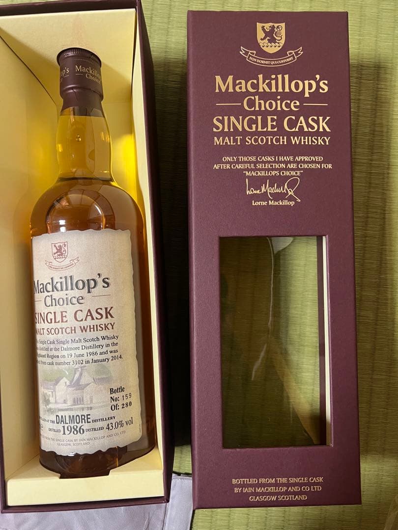 マキロップチョイス　ダルモア1986 43％ 700ml