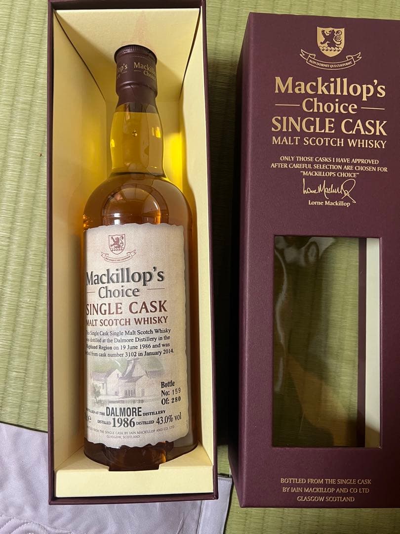 マキロップチョイス　ダルモア1986 43％ 700ml