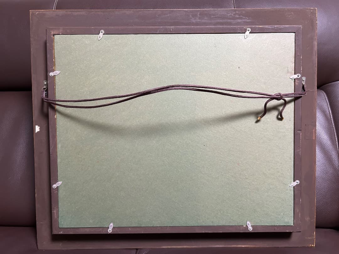 立松富雄作『月あかり (神殿と女)』(油彩)