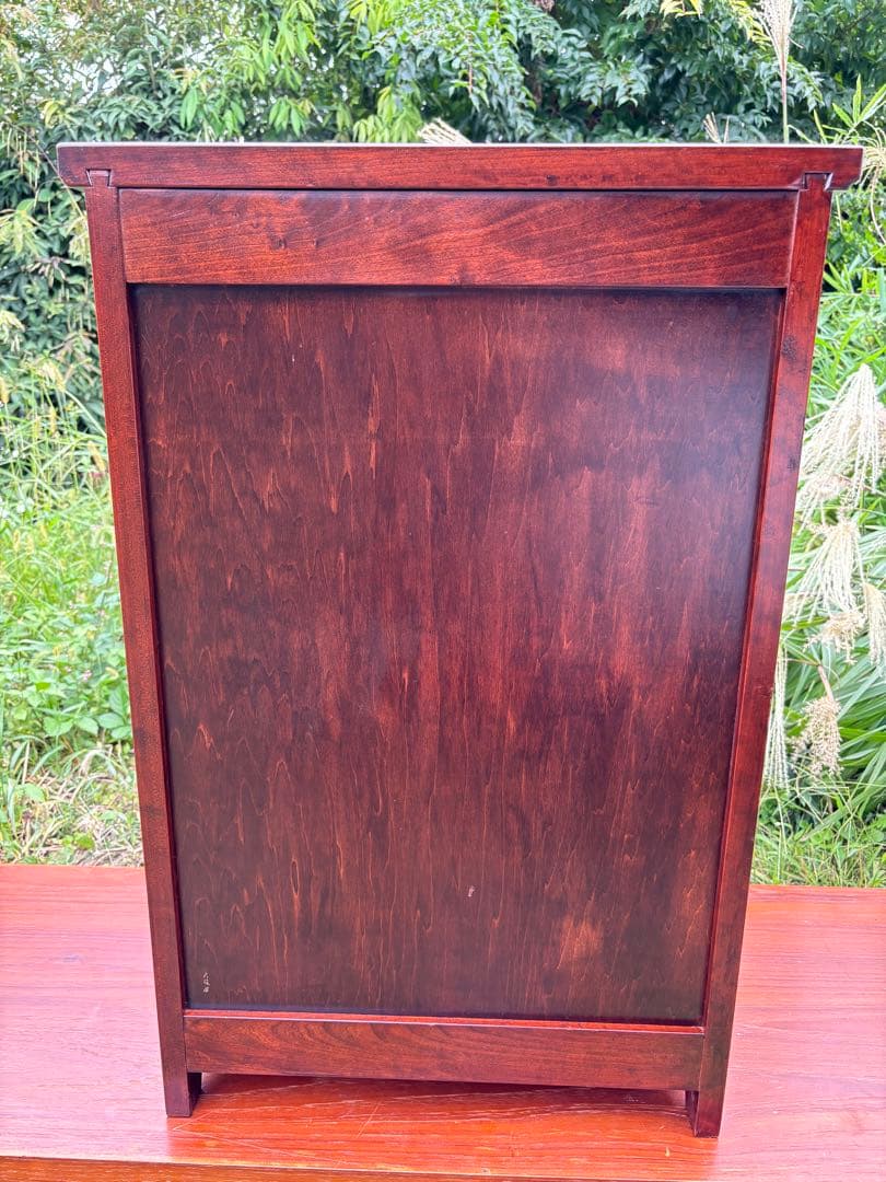 大坂屋家具店　軽井沢彫　4段チェスト　桜彫刻　伝統工芸　小箪笥