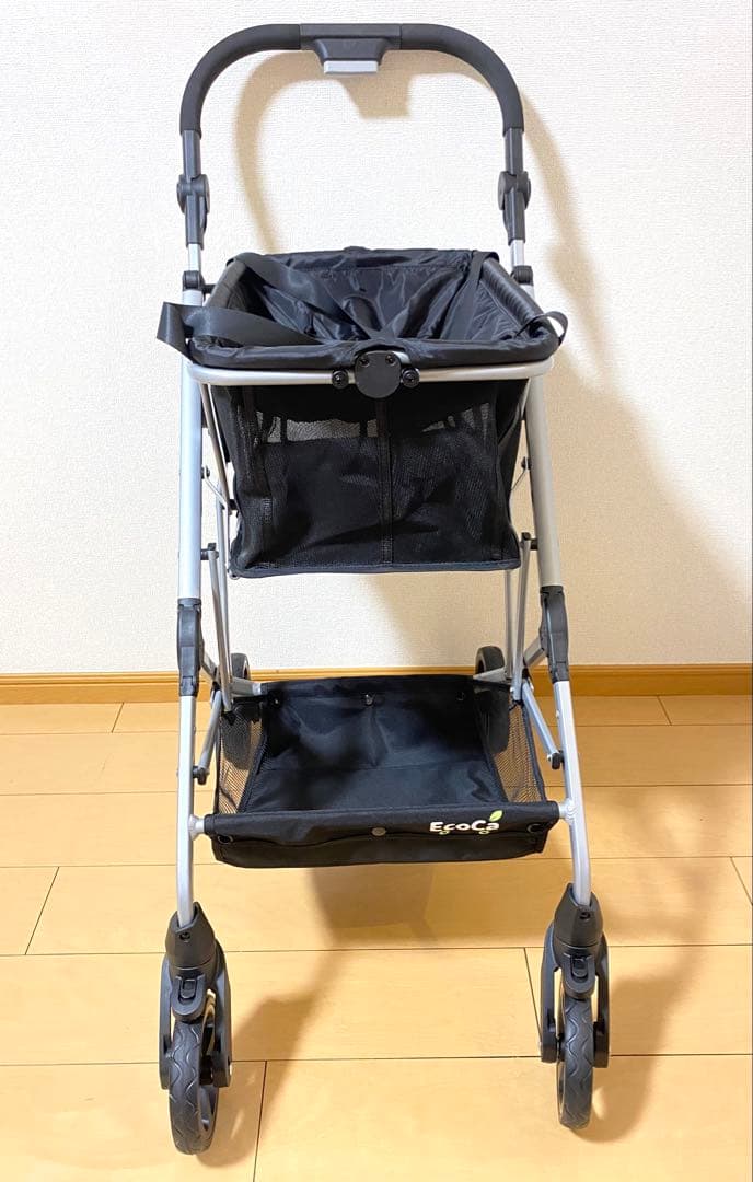 【美品】EcoCaエコカ マイカート　ショッピングカート シルバーカー