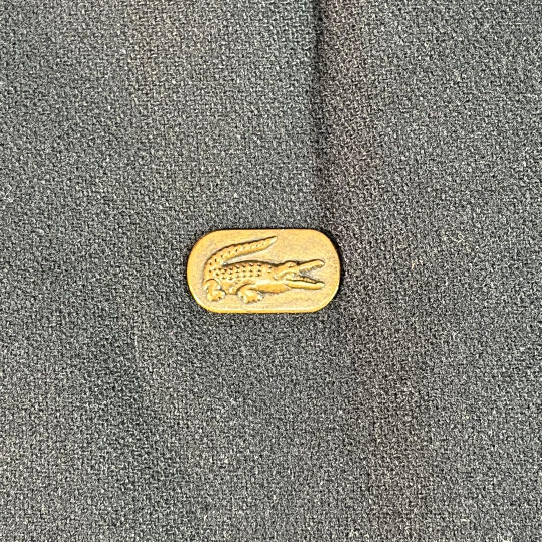 m*u様 【希少訳あり】80sラコステ ウール ハリントンジャケット チェック裏