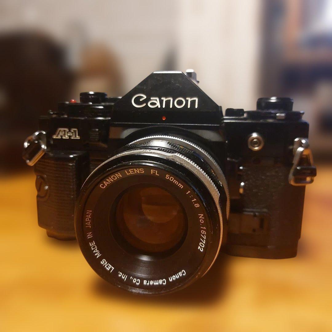 Canon A-1 フィルム一眼レフカメラ 50mmレンズ付き