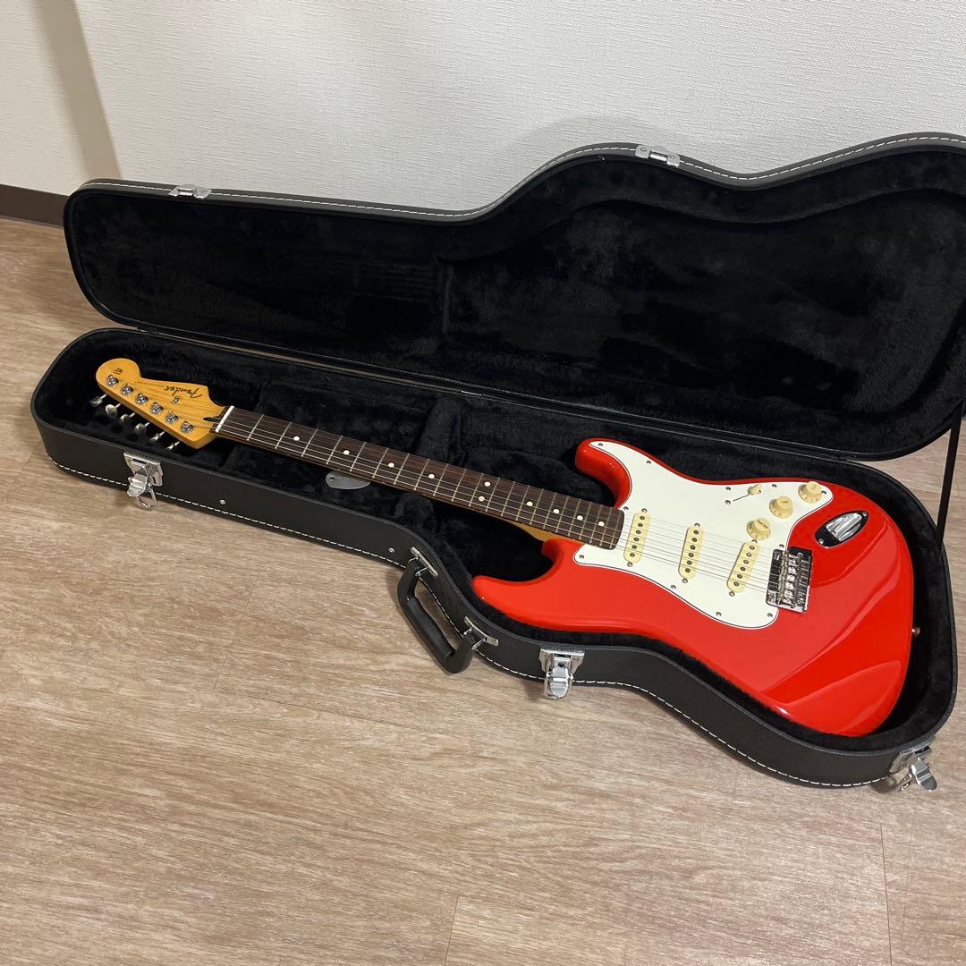 fender stratcaster player2 コーラルレッドハードケース