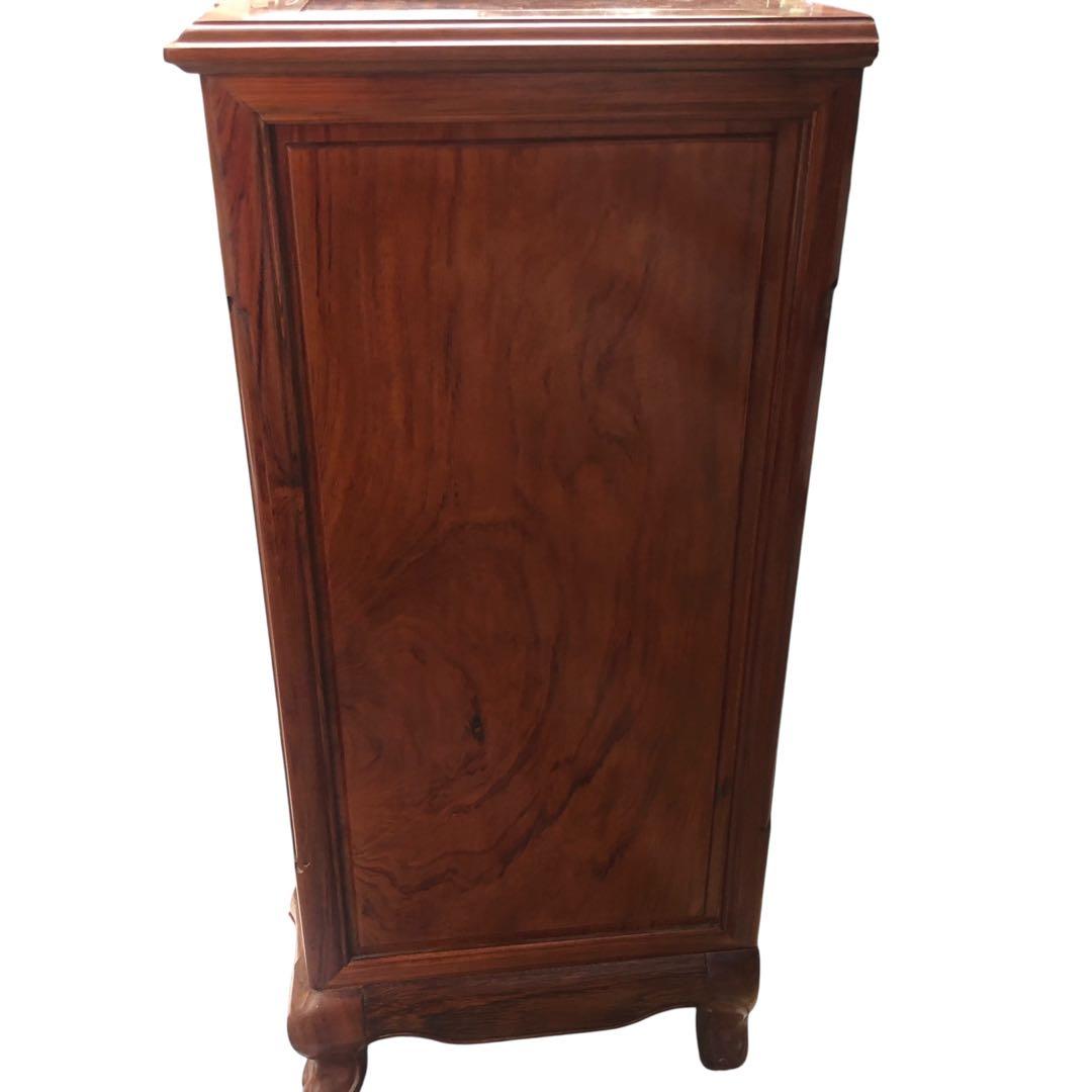 英国クラシック 花梨材 木製チェスト 4段引き出し サイドボード イギリス 平