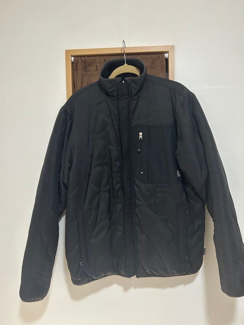 Stussy ブラック キルティングアウター リバーシブル