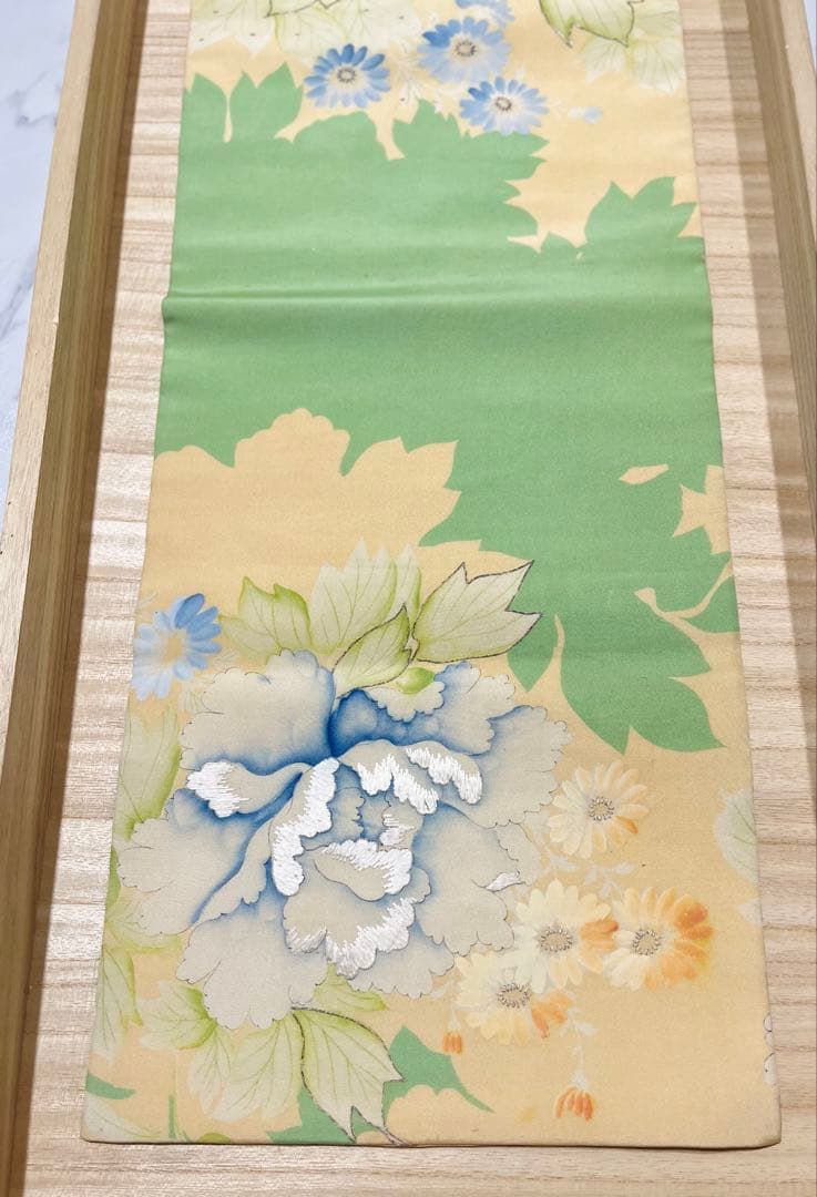 ◇限定出品◇牡丹と菊のアンティーク名古屋帯 蘇州刺繍