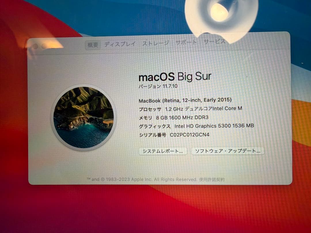 MacBook (Retina, 12-inch, Early 2015) 本体