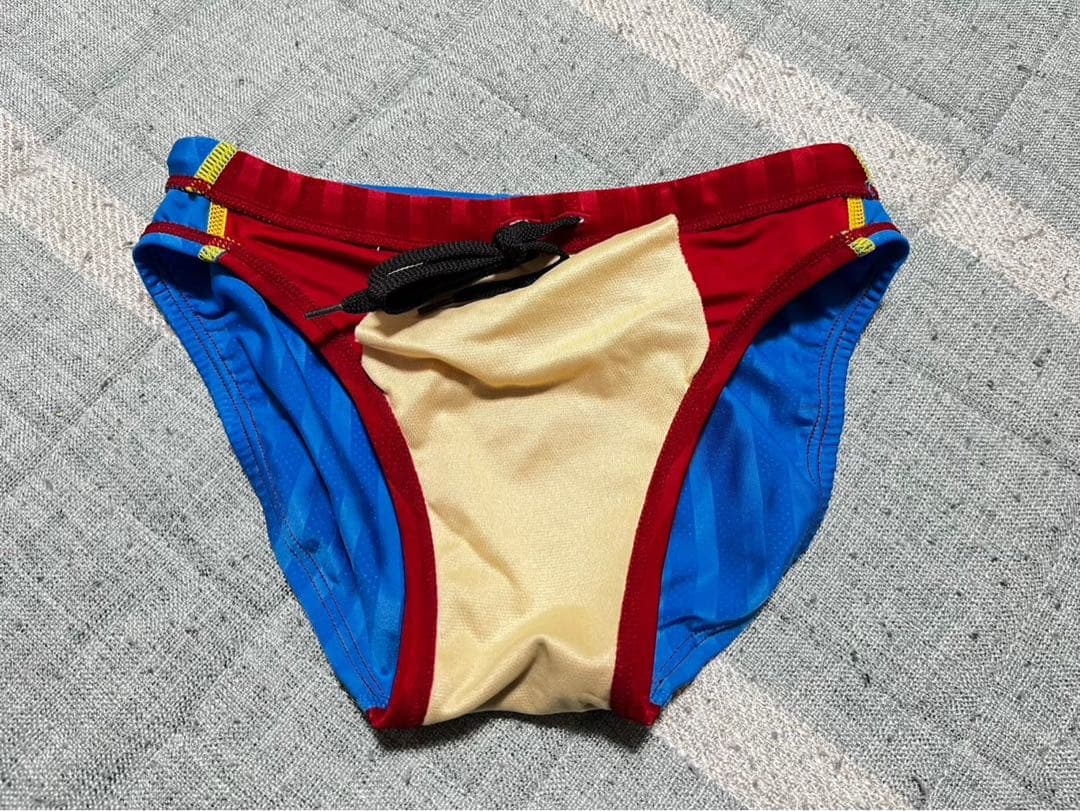 【Lサイズ】ミズノ 競パン・競泳水着 ストリームアクセラ 赤青 箱タグあり