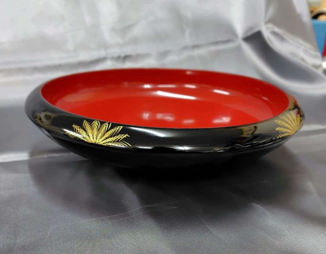 輪島塗　お盆　漆　未使用品　昭和レトロ【値下不可】