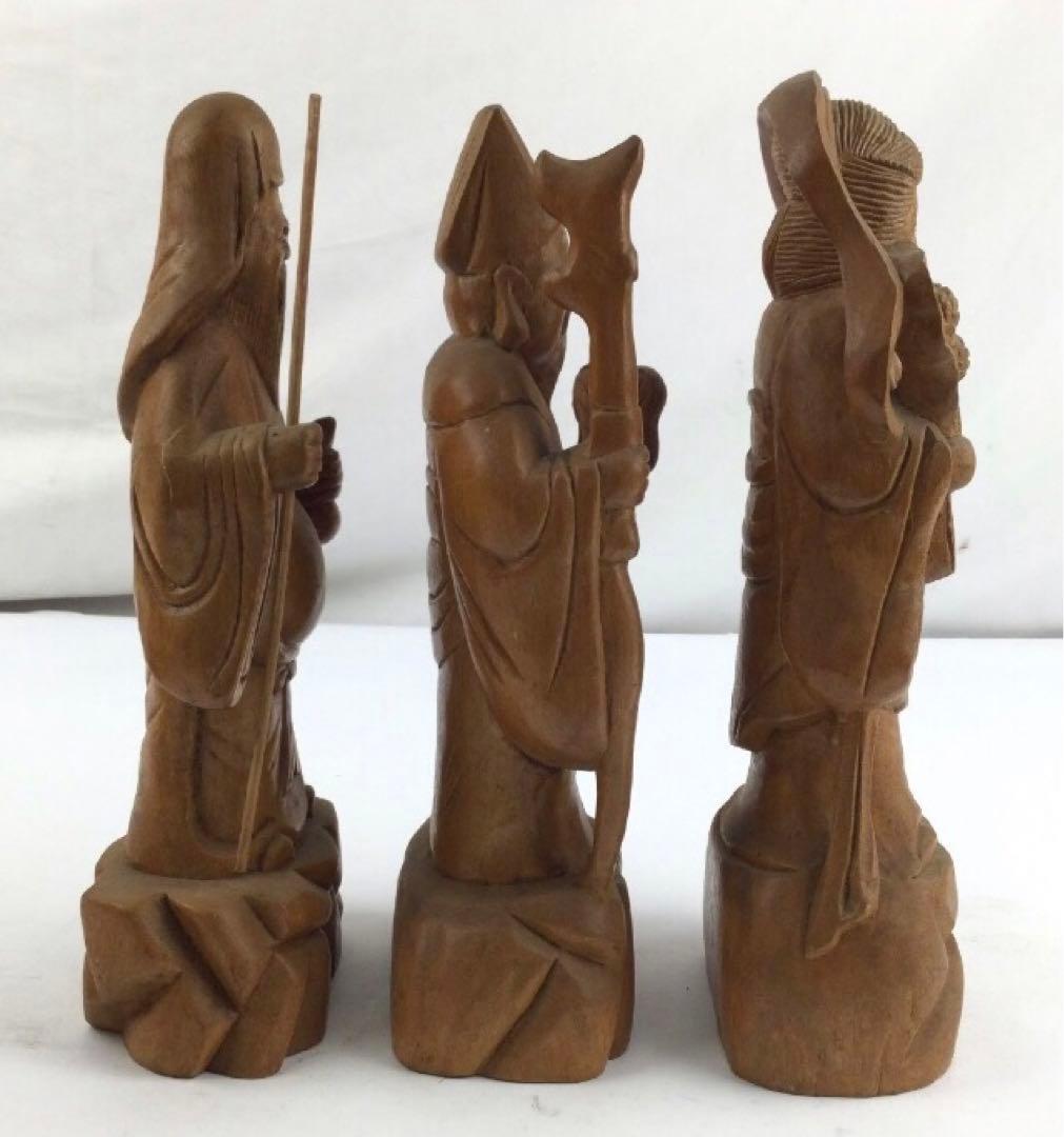 七福神　木彫り　大きめ
