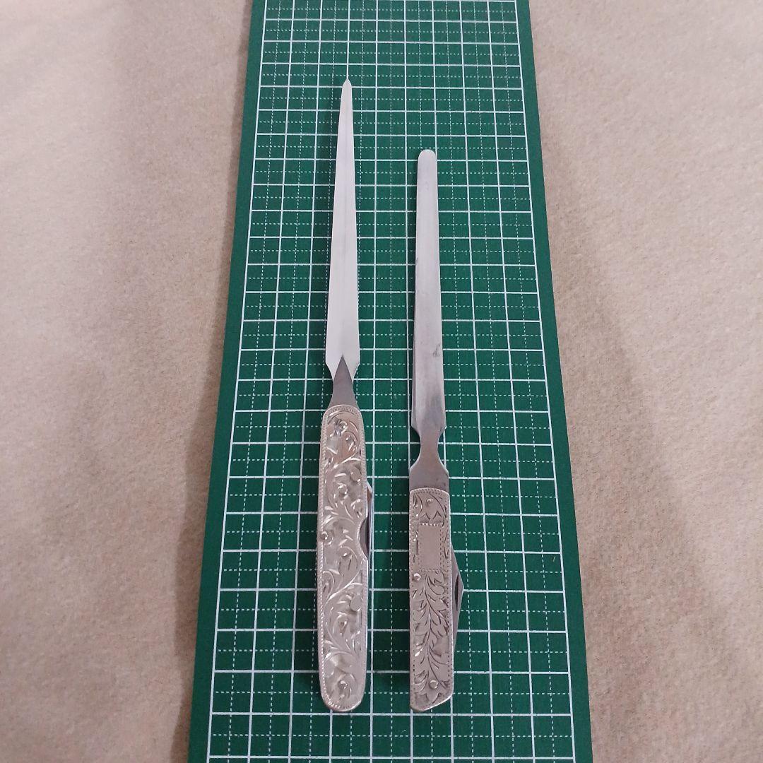 純銀製 ペーパーナイフ セット STERLING スターリングシルバー 装飾