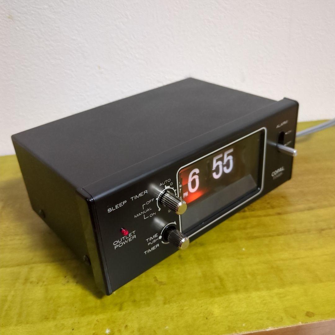 COPAL MG-111 コパル　デジタル時計　黒　パタパタ時計　昭和レトロ