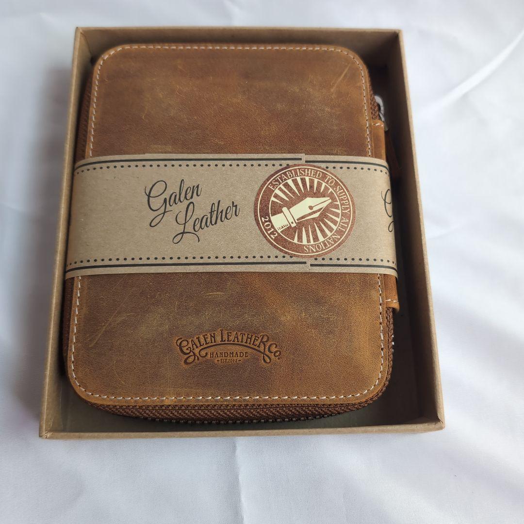 ガレンレザー　クレイジーホースブラウン　10本差し　ペンケース