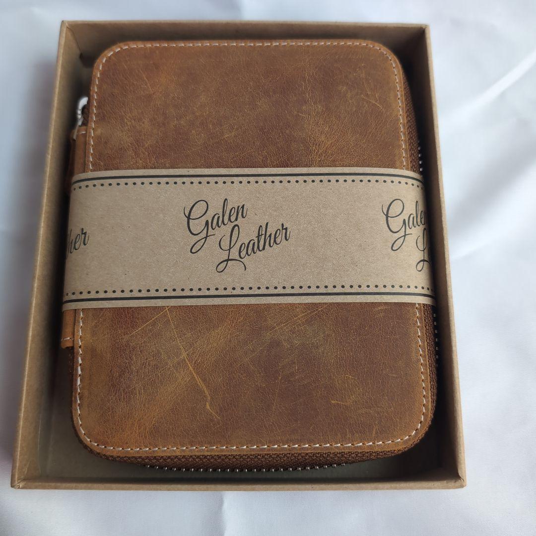 ガレンレザー　クレイジーホースブラウン　10本差し　ペンケース