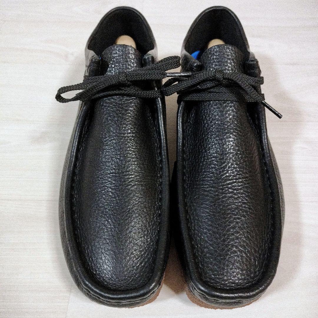 極美品【Clarks】クラークス Shacre Ⅱ Run シボ革 28.5 黒