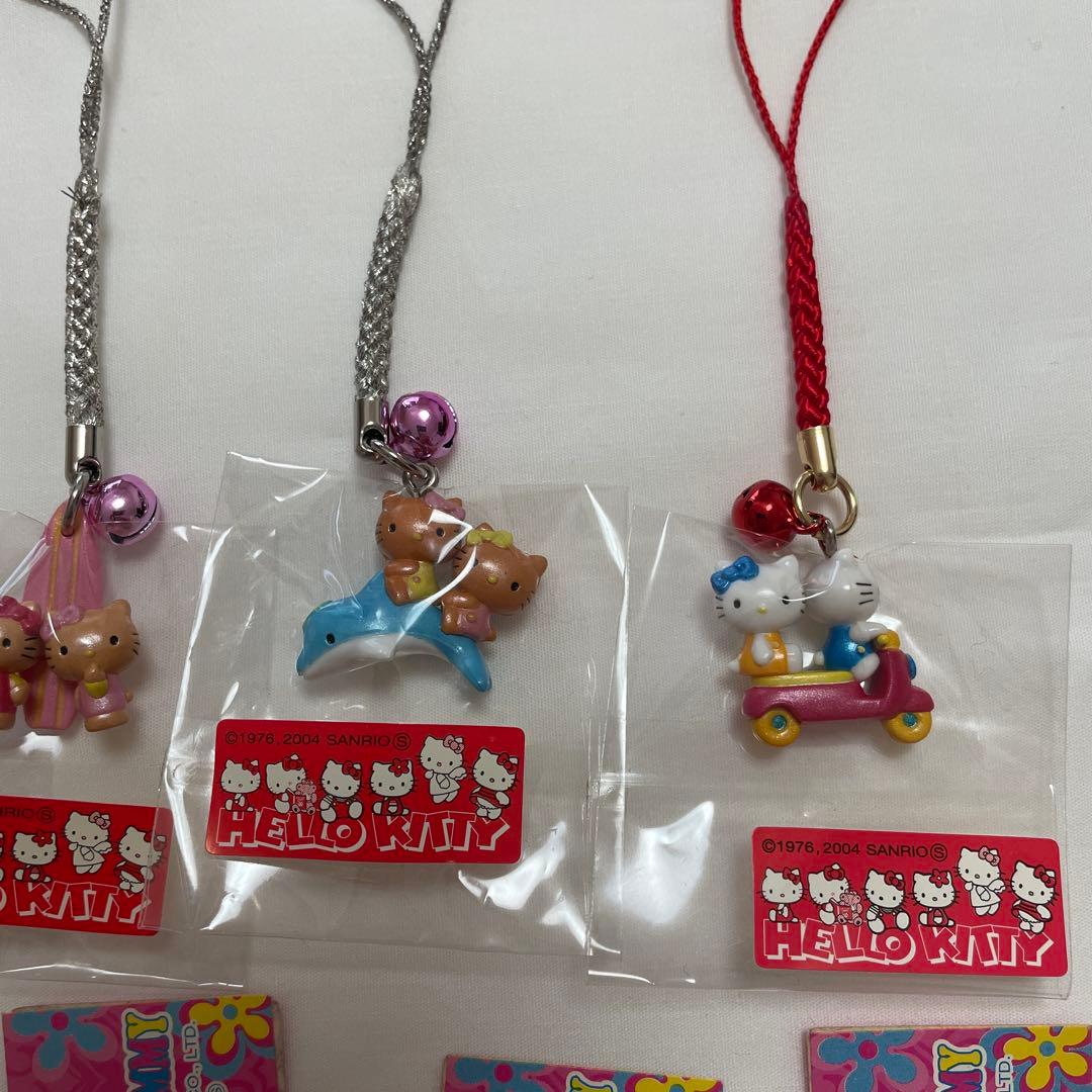 新品◆ハローキティ ご当地キティ 根付けストラップ キティ&ミミィ 10個セット