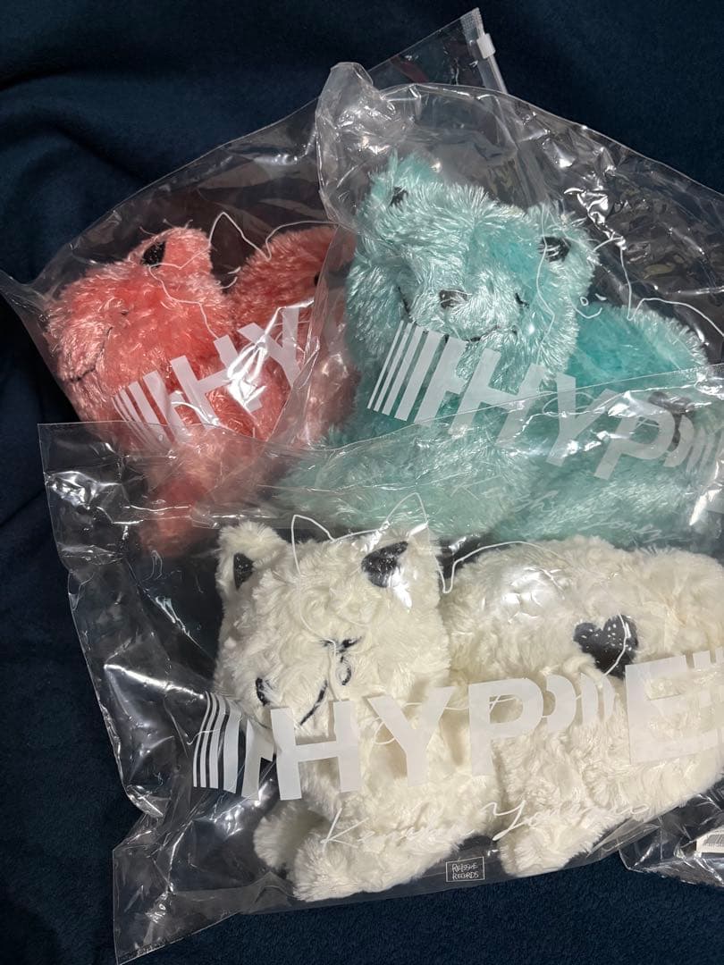 米津玄師　HYPEリイッシューねこちゃん3体