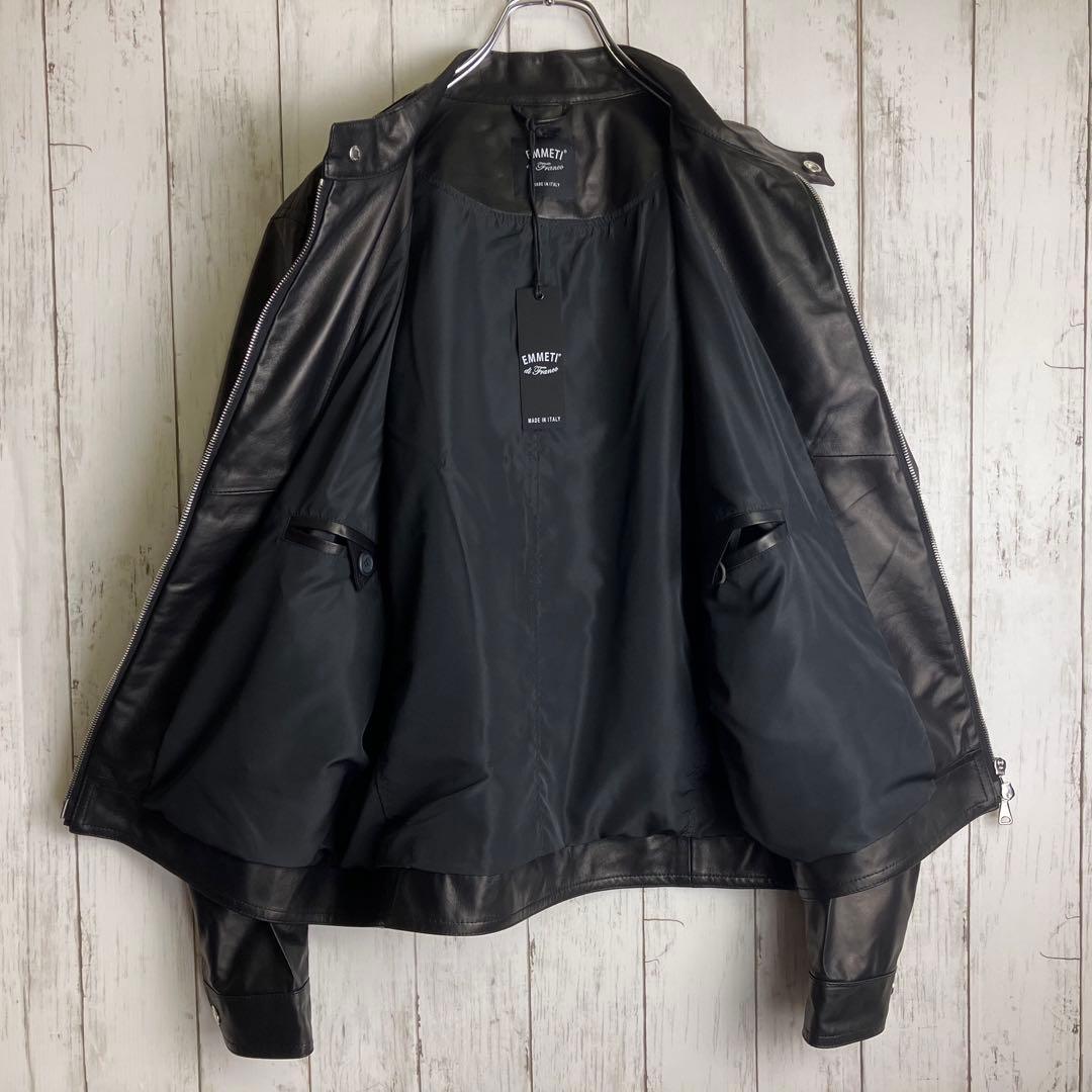 【未使用級】EMMETI エンメティ JURI ライダース ラムスキン 50