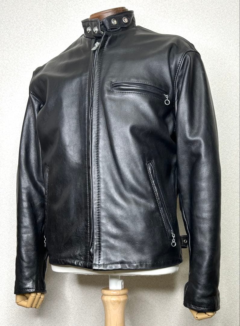 ⑦schott【38】141米国製◇革ジャンninjaハーレーgpzショベル