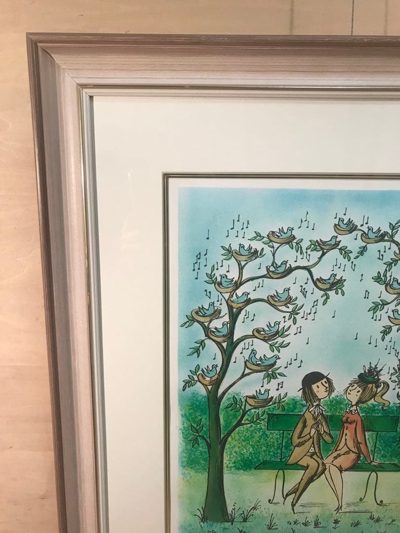 ペイネ　「愛の巣のメロディ」　リトグラフ　直筆サイン・エディション有り