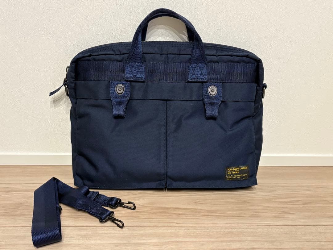 Polo Ralph Lauren ネイビー ビジネスバッグ