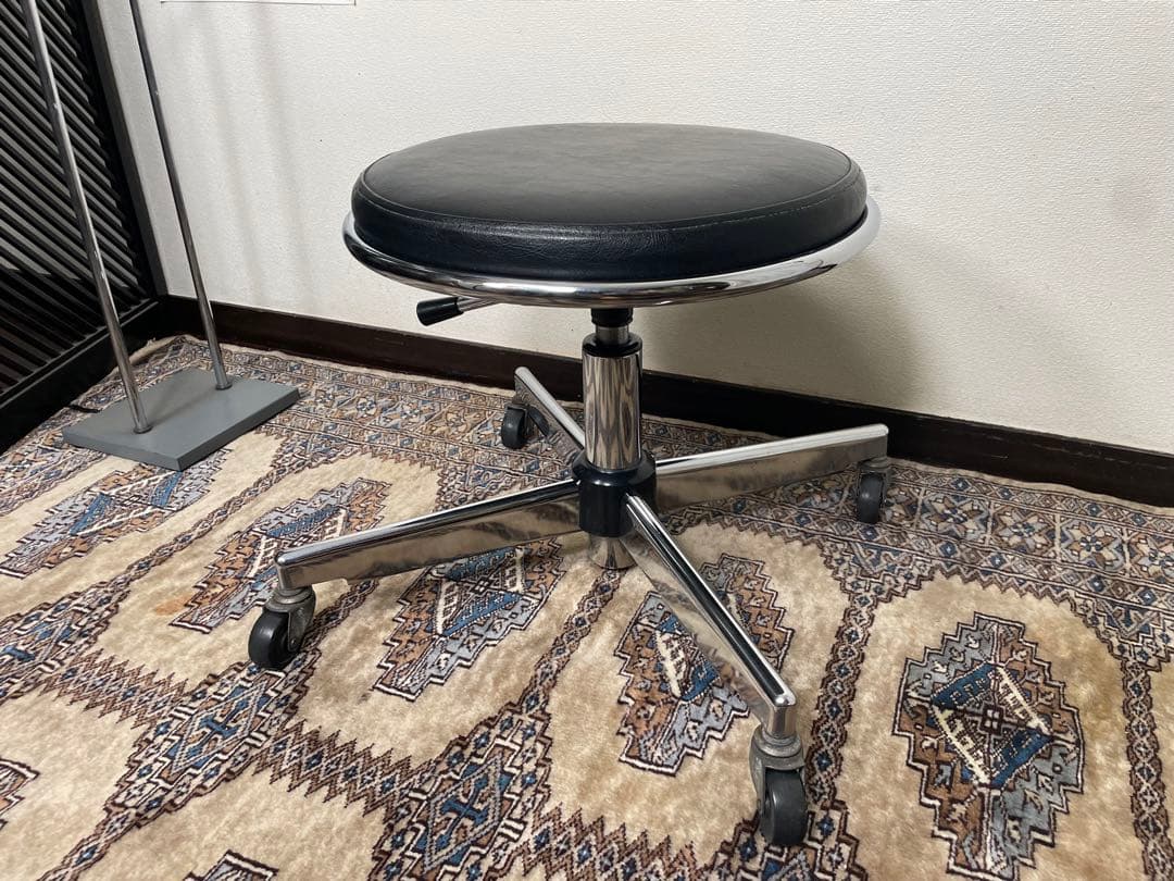 専用 昭和レトロ スツール TOYO TAPER 昇降 回転 丸椅子 椅子 作業