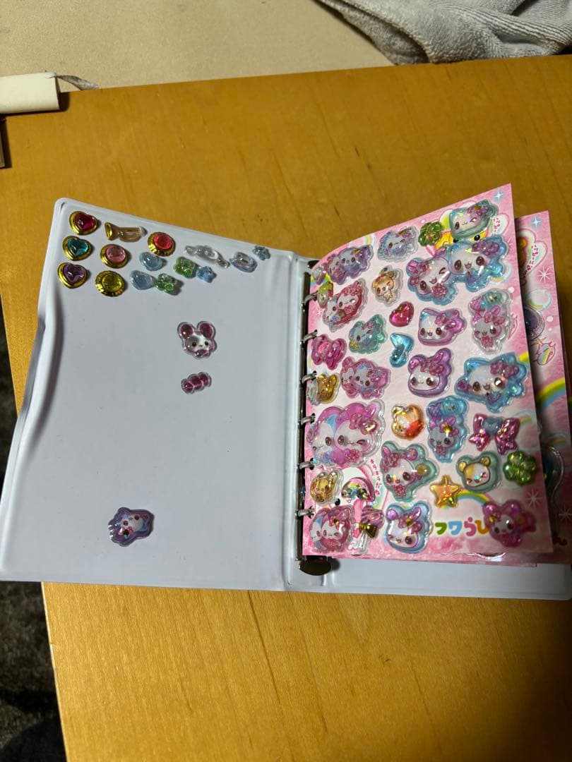 フワフワらびちゃん　シール帳　ドロップシール　ウォーターシール