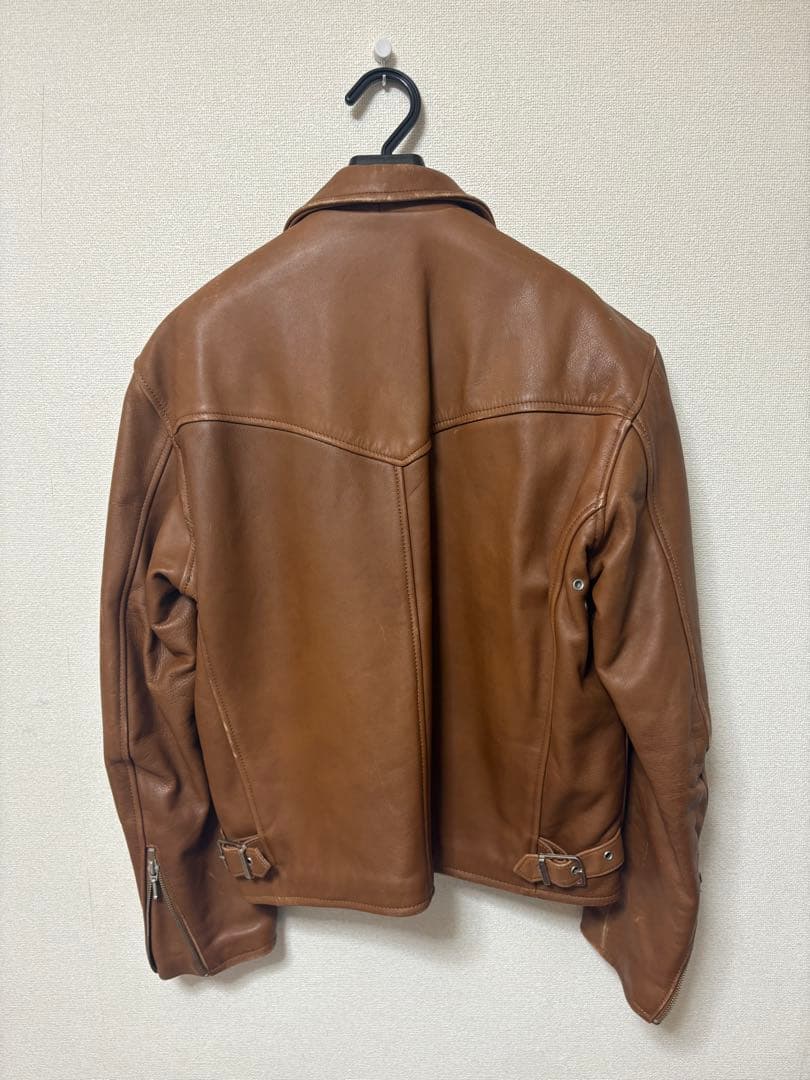 Harley Davidson ブラウン シングル　ライダースジャケット Ｌ