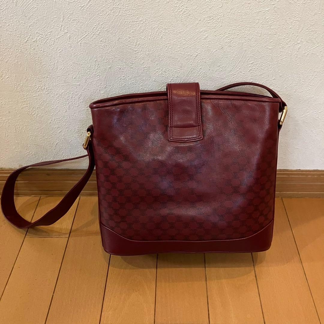 セリーヌ　マカダム柄ショルダーバッグ