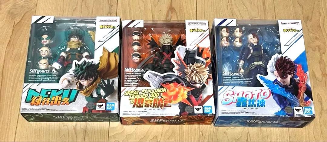 S.H.Figuarts 僕のヒーローアカデミア　緑谷出久　爆豪勝己　轟焦凍