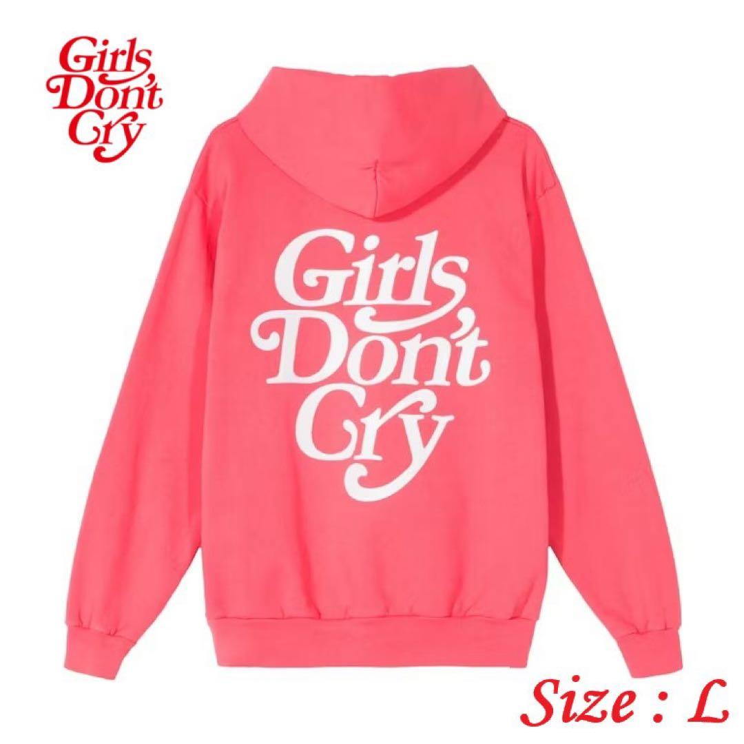 トップス Girls Don't Cry LOGO HOODY / L