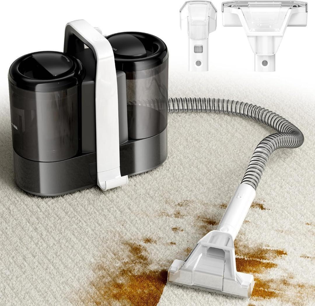 カーペットクリーナー　リンサークリーナー15kpa ポータブル　500wモーター