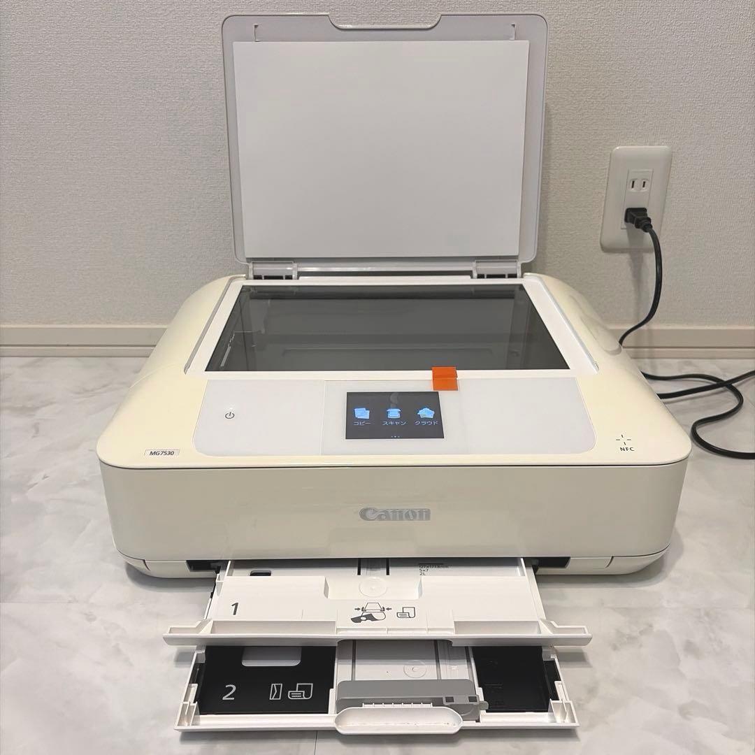 キャノンプリンター複合機MG7530動作確認済インク付Canonピクサス