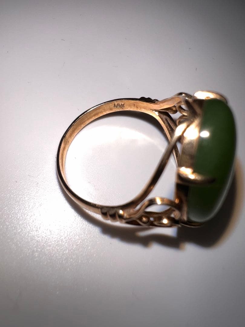 指輪 リング 遺品整理 18K 刻印あり　約3.4グラム　約10号 ゴールド