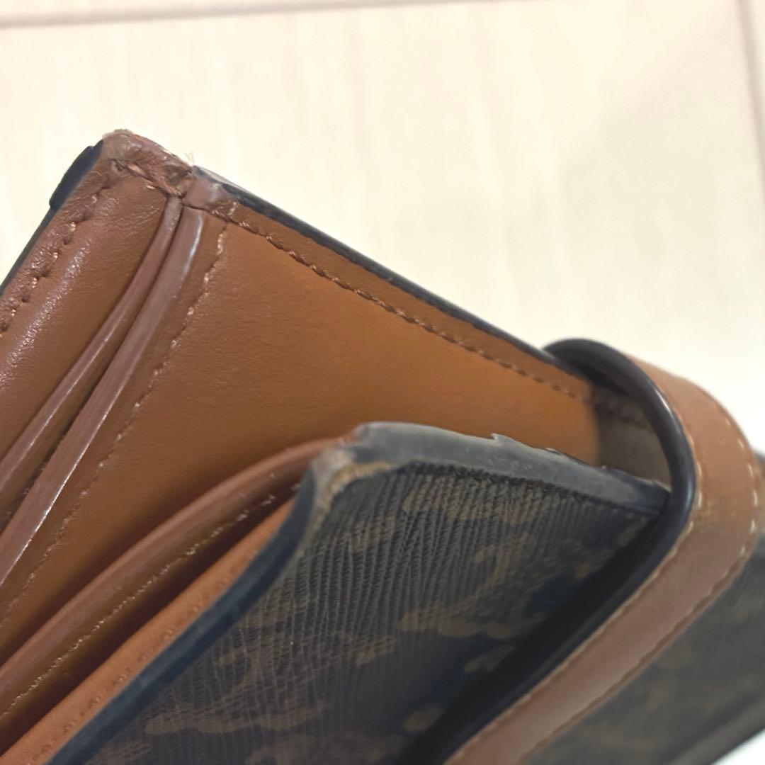 CELINE セリーヌ　トリオンフ　二つ折り財布 ダークブラウン