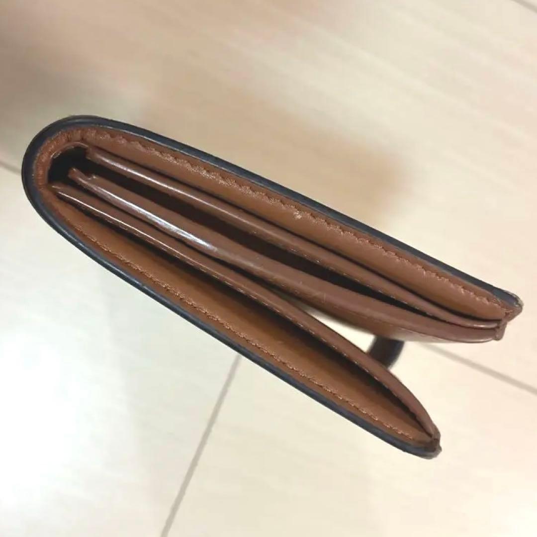 CELINE セリーヌ　トリオンフ　二つ折り財布 ダークブラウン