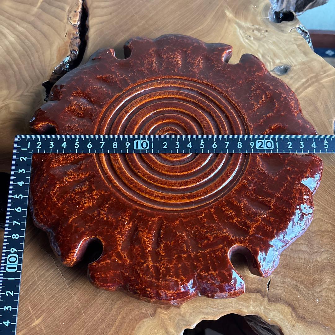 茶道具 飴釉薬 楽焼 雪輪瓦 大炉用品 松楽造