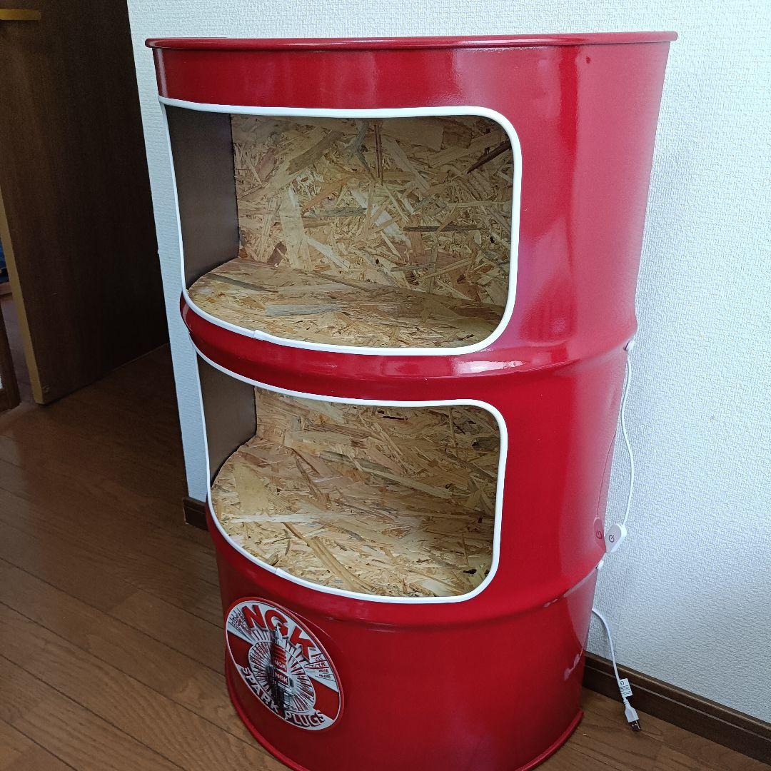 LEDドラム缶remake家具BOX