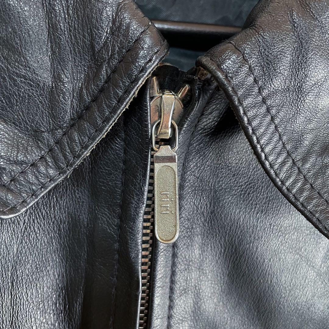 良品 ドイツ ポリスマン レザージャケット 54 ライダース モーターサイクル