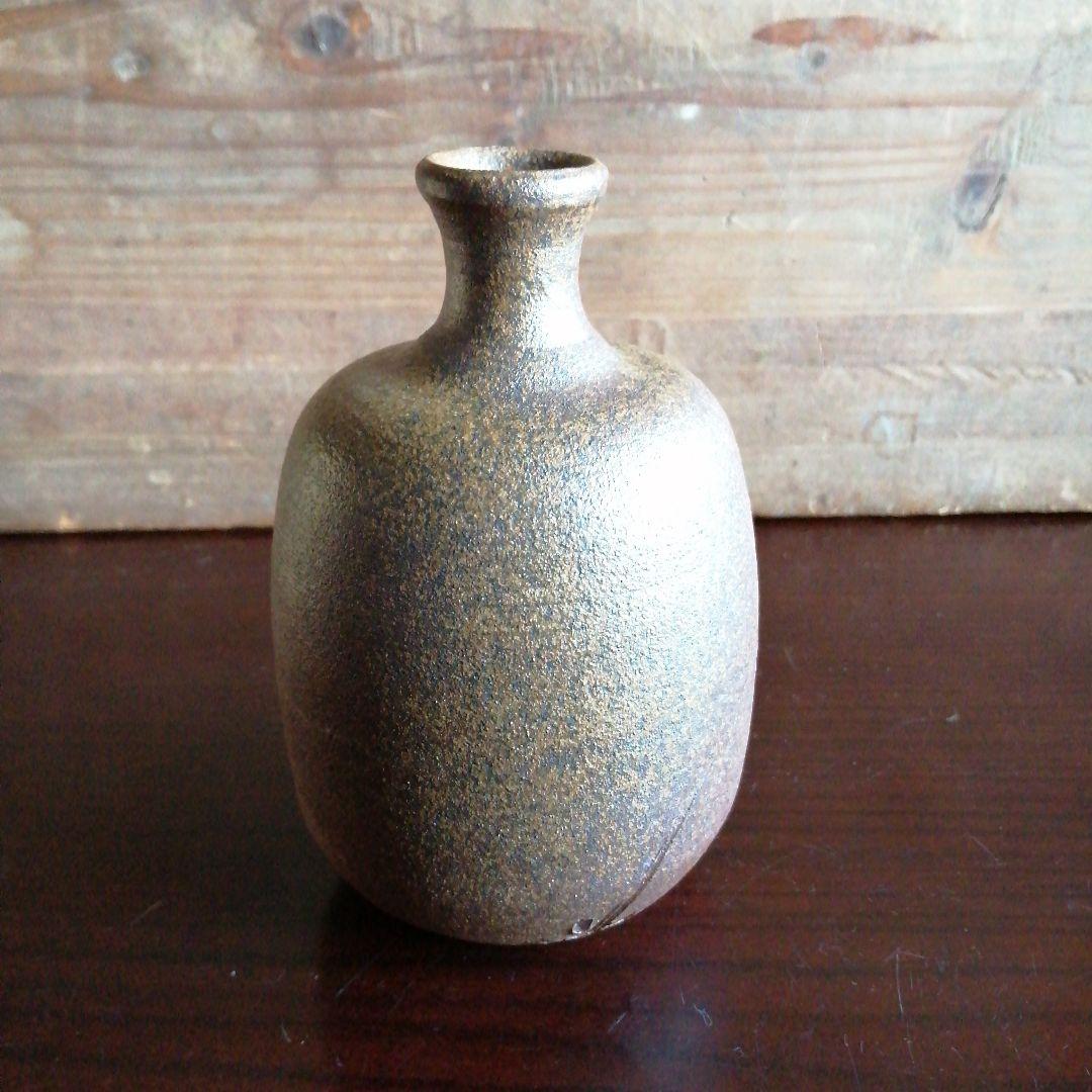 【人間国宝】備前焼　藤原啓　備前徳利　13cm