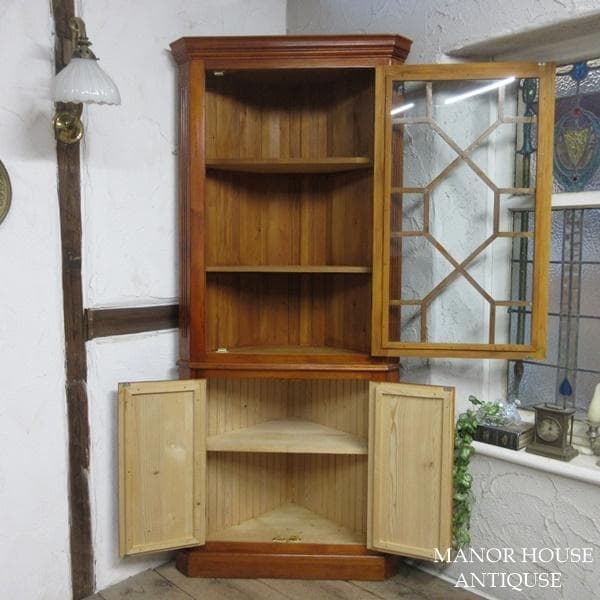 イギリス直輸入 アンティーク 家具 コーナーキャビネット イタリア製 6401d